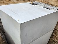 detailní reference, Betonová odvodňovací šachta parovodu, Pelhřimov, db betonové jímky